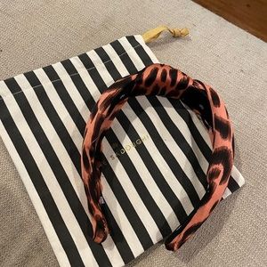 Lele Sadoughi headband - Blush leopard